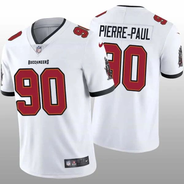 Men Tampa Bay Buccaneers #90 Jason Pierre-Paul Nike White Vapor Limited NFL Jersey->tampa bay buccaneers->NFL Jersey
